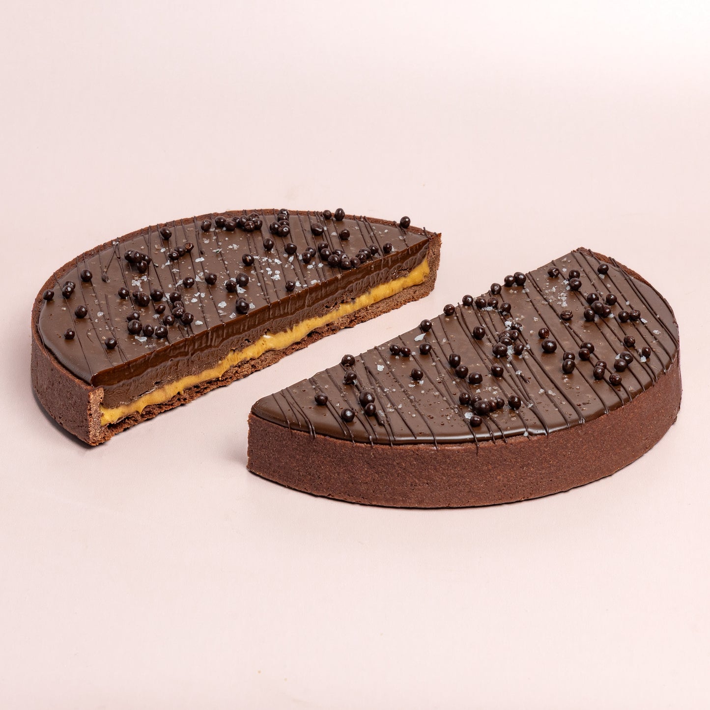 Chocolate Caramel Tart (V, NF)