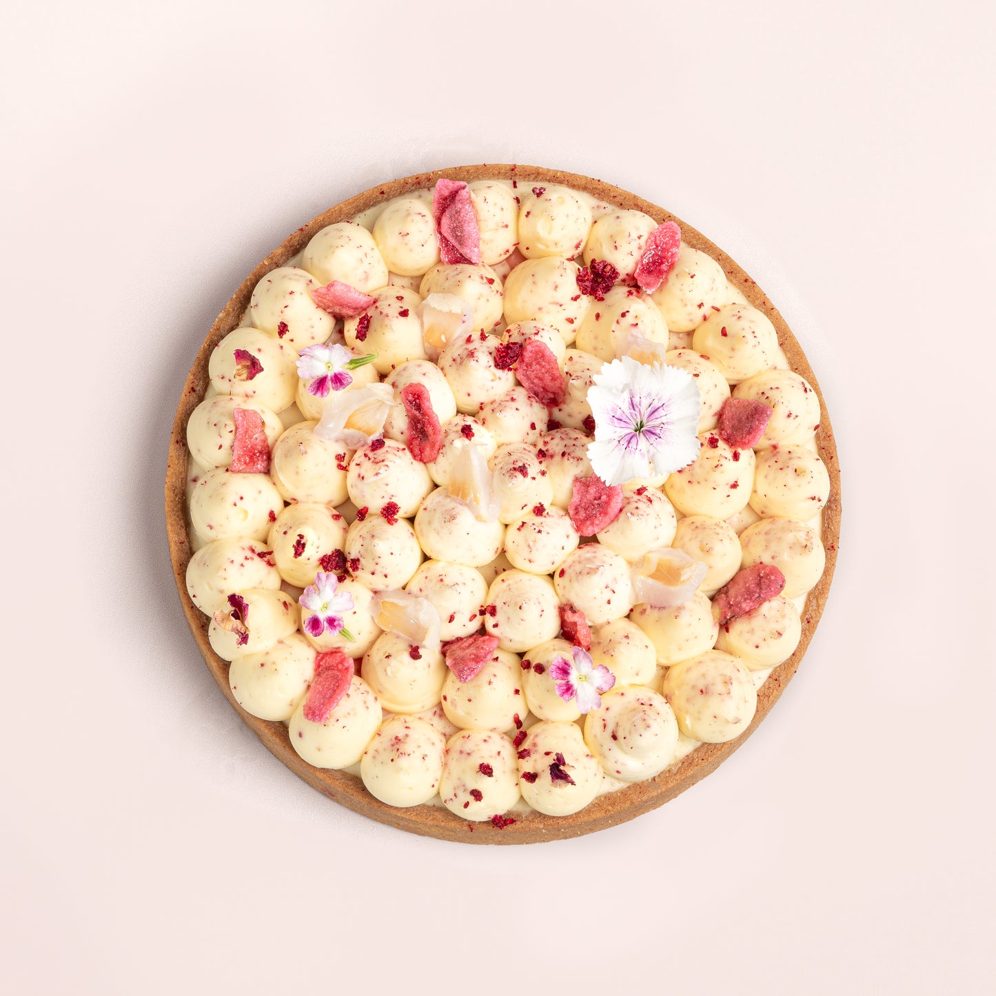 Lychee and Rose Tart