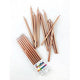 Rose Gold Skinny Candles with Holders (12cm)
