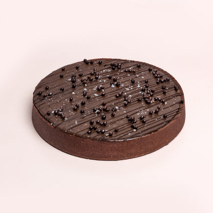 Chocolate Caramel Tart (V, NF)