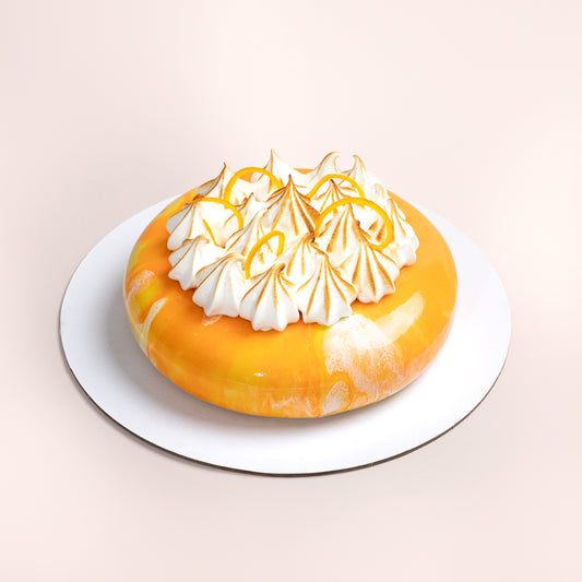 Yuzu Meringue Mousse Cake (GF)