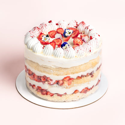 Strawberry Chiffon Cake (NF)
